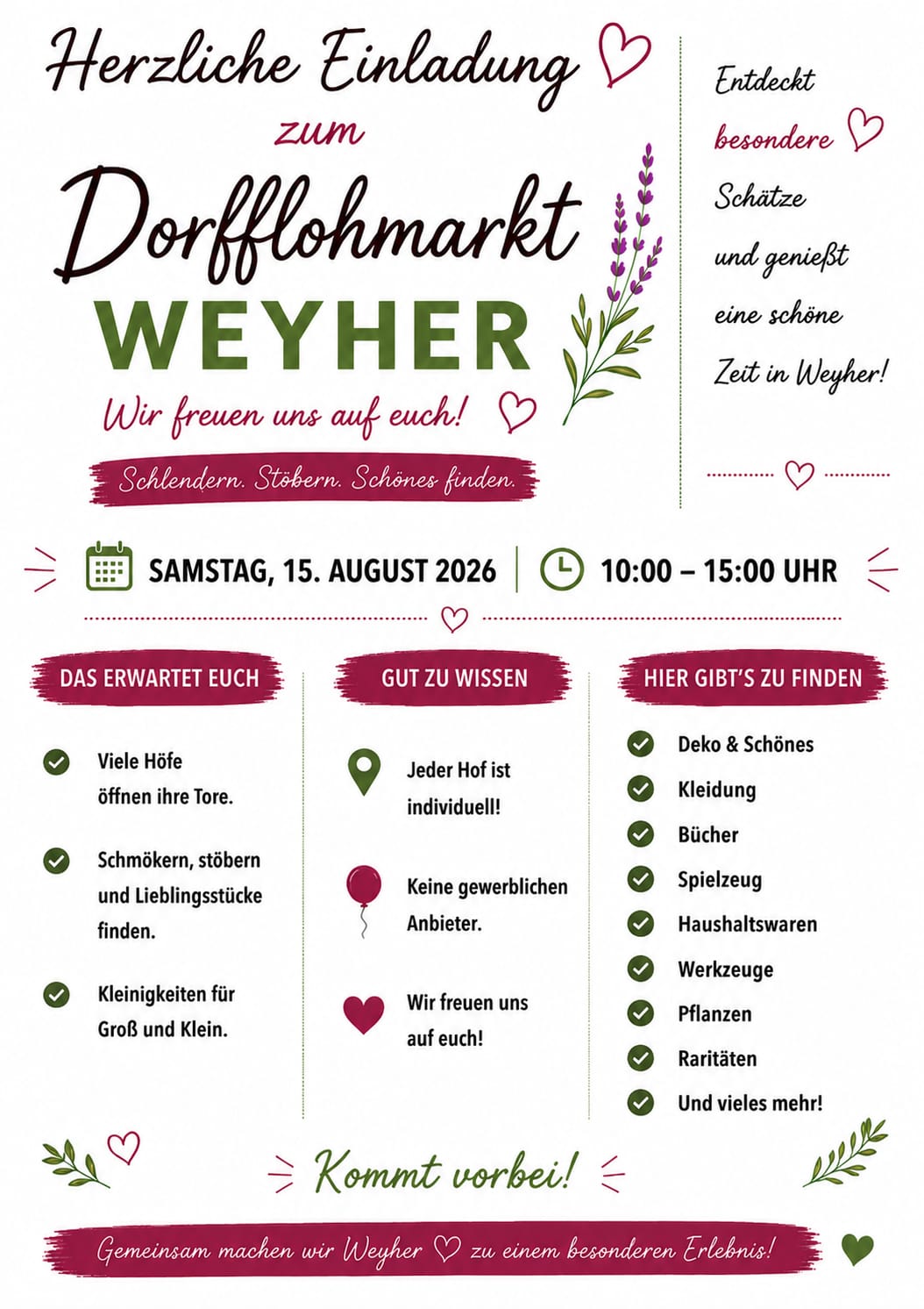 Dorfflohmarkt 1